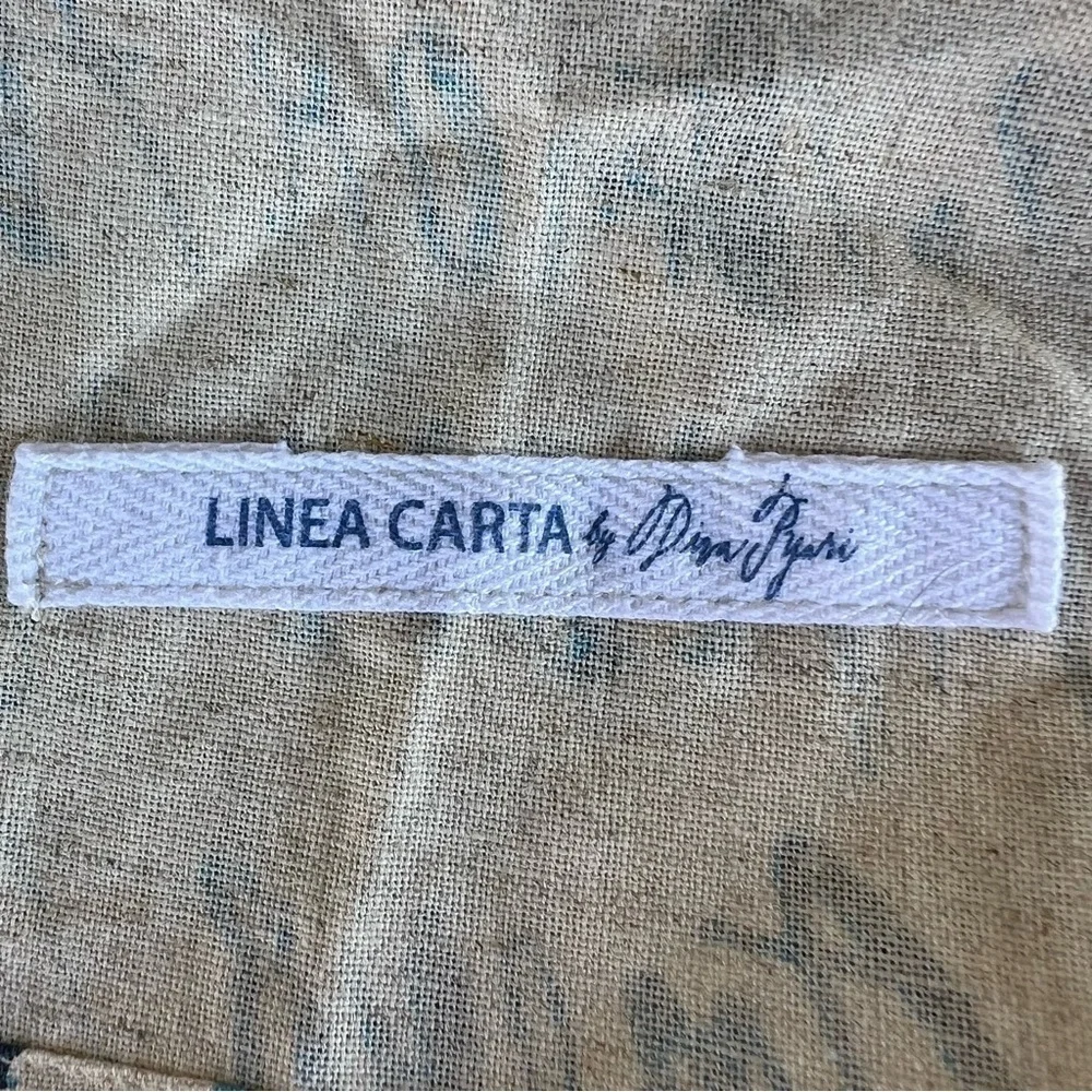 Anthropologie Linea Carta Language of Love Pleated Apron Cotton Linen Amour NWT